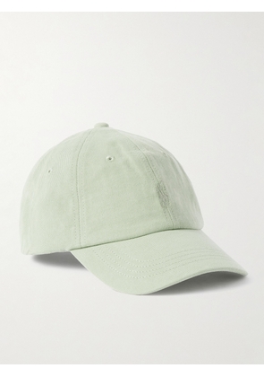 Polo Ralph Lauren - Garment-Dyed Logo-Embroidered Cotton-Twill Baseball Cap - Men - Green