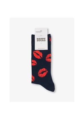 Mens Happy Socks Kisses Cotton-Blend Socks