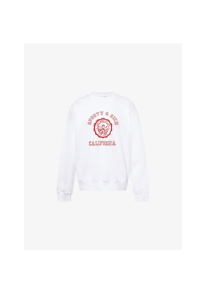 Womens Sporty & Rich California Emblem Printed Cotton-Jersey Sweatshirt