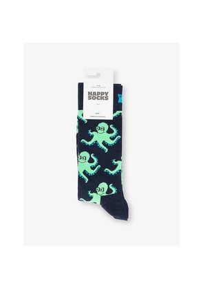 Mens Happy Socks Octopus Cotton-Blend Socks