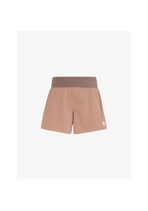 Womens The North Face Sunriser Logo Graphic-Print Stretch-Woven Shorts