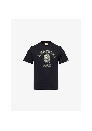 Mens A Bathing Ape 1st Camo College Cotton-Jersey T-Shirt