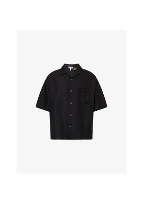 Mens Loewe x Paula's Ibiza Short-Sleeves Woven Shirt