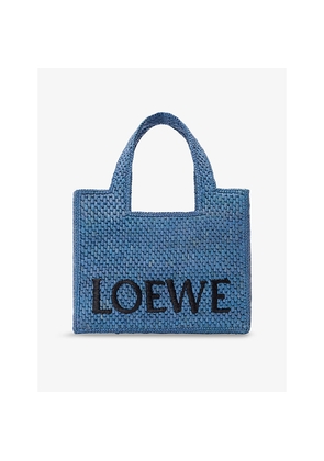 Womens Loewe x Paula's Ibiza Font Small Woven Tote Bag