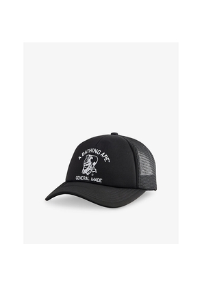 Mens A Bathing Ape General Logo-Print Mesh-Panelled Cap