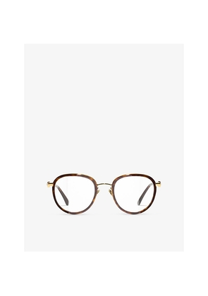 Womens Chanel Ch2220 Pantos-Frame Metal Optical Glasses