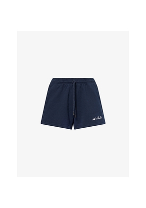 Womens 4th & Reckless Clover Logo-Embroidery Cotton-Jersey Shorts