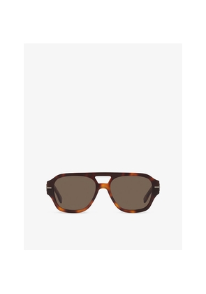 Fe40130I Fendigraphy Square-Frame Acetate Sunglasses