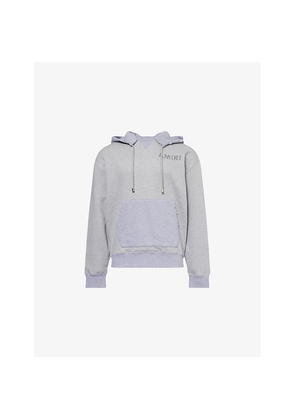 Mens Amiri Stencil Logo-Print Cotton Hoody