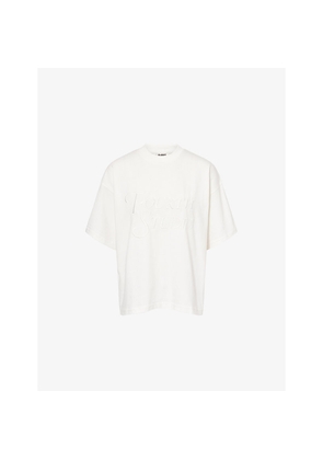 Womens 4th & Reckless Daphne Embroidered Cotton-Jersey T-Shirt