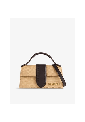 Womens Jacquemus The Small Bambino Raffia-Effect Woven Crossbody Bag