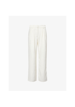 Womens 4th & Reckless Camille Straight-Leg Woven Trousers