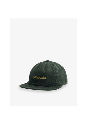 Mens Patagonia Embroidered-Logo Flat-Peak Cotton-Corduroy Baseball Cap