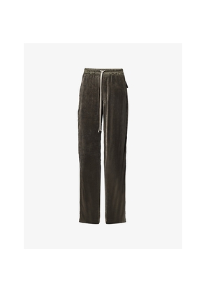 Womens Rick Owens Dietrich Drawstring Woven Jogging Bottoms