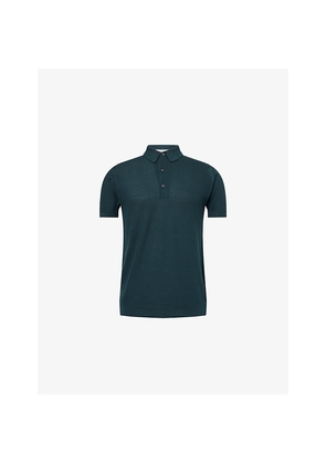 Mens John Smedley Roth Regular-Fit Cotton-Piqué Polo Shirt