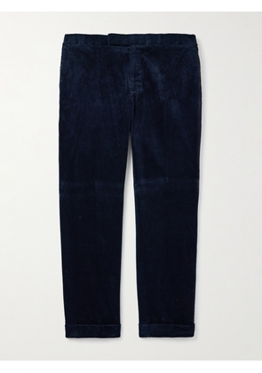 Polo Ralph Lauren - Chester Tapered Cotton-Blend Corduroy Suit Trousers - Men - Blue - UK/US 30