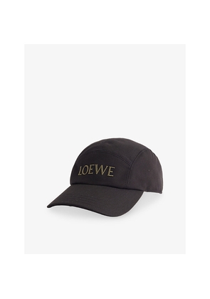 Mens Loewe Logo-Embroidered Cotton-Twill Cap