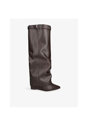Womens Steve Madden Corenne Gc2 Heeled Leather Knee-High Boots