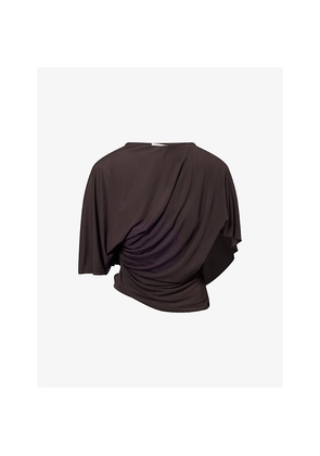 Womens Christopher Esber Fluted Woven Top