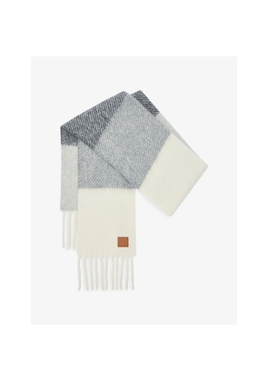 Loewe Colour-Block Alpaca and Wool-Blend Scarf
