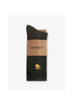 Mens Carhartt WIP Chase Logo Cotton-Blend Socks