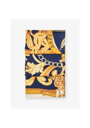 Womens Aspinal Of London Large Merino-Silk Blend Scarf