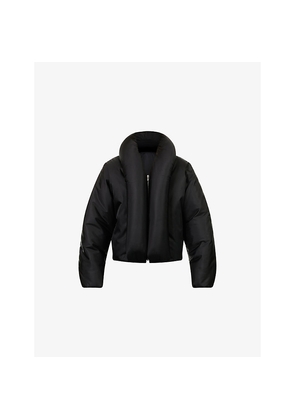 Womens Alaia Taffeta Padded Bomber Jacket