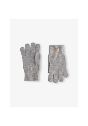 Mens Carhartt WIP Watch Logo-Patch Knitted Gloves