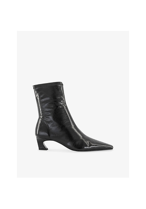 Womens Tony Bianco Margot Leather Heeled Ankle Boots