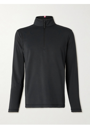 G/FORE - Brushed Tech-Jersey Half-Zip Golf Top - Men - Black - S