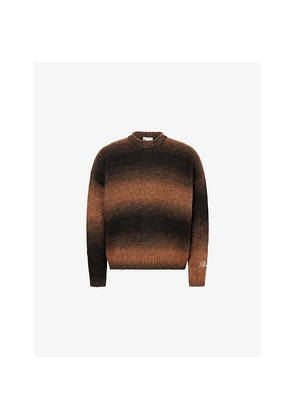 Mens Belier Ombre Long-Sleeve Knitted  Jumper