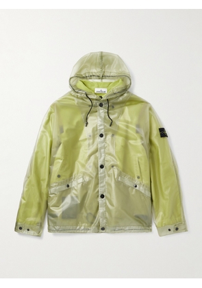 Stone Island - Layered Garment-Dyed Shell and Cotton-Moleskine Hooded Jacket - Men - Yellow - XL