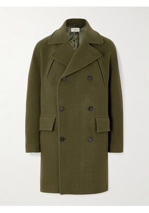 Officine Générale - Amir Double-Breasted Brushed Wool-Blend Coat - Men - Green - IT 46