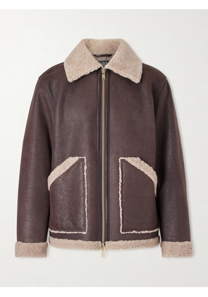 Baracuta - Shearling Aviator Jacket - Men - Brown - UK/US 40