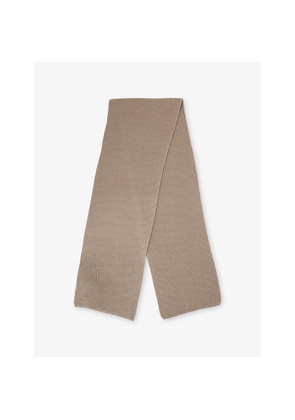 Mens Sunspel Ribbed Cashmere Scarf
