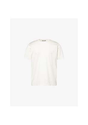 Mens Corneliani Brand-Embroidery Crewneck Cotton-Jersey T-Shirt
