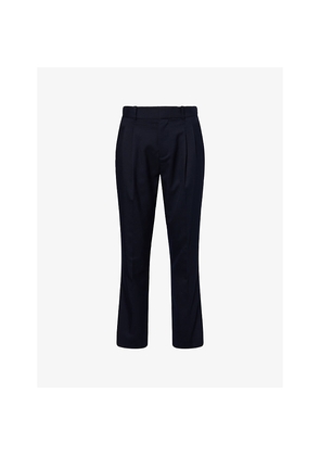 Mens Simkhai Bramble Pleated Stretch-Woven Trousers