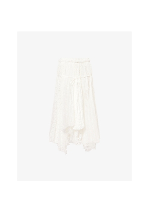 Womens JW Anderson Multi-Layered Longline Lace Skirt