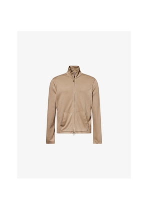Mens Dunhill High-Neck Regular-Fit Wool and Cashmere Track Jacket