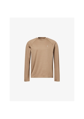 Mens Dunhill Ath-Luxury Long-Sleeves Wool and Cashmere T-Shirt