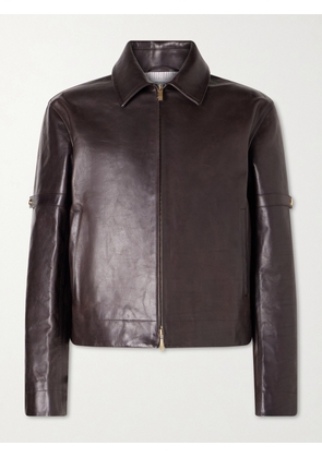 Thom Browne - Leather Jacket - Men - Brown - 1