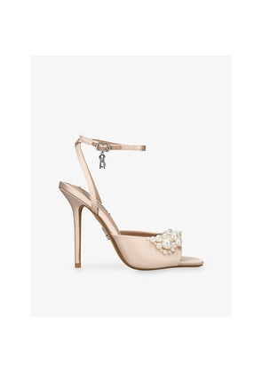 Womens Steve Madden Atheria Satin Heeled Sandals