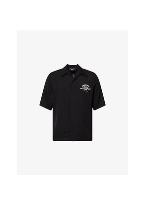 Mens Amiri Eagle Camp-Collar Woven Shirt