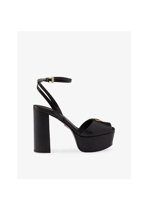 Womens Prada Nappa Leather Platform Sandals