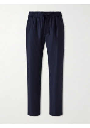Dolce&Gabbana - Straight-Leg Virgin Wool Drawstring Trousers - Men - Blue - IT 44