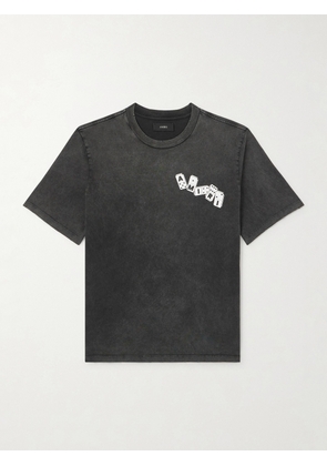 AMIRI - Logo-Print Cotton-Jersey T-Shirt - Men - Black - XS