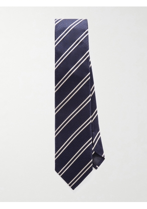 TOM FORD - 8cm Striped Silk-Jacquard Tie - Men - Blue