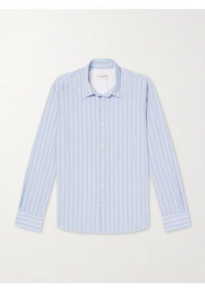 Officine Générale - Giacomo Striped Cotton-Poplin Shirt - Men - Blue - XS