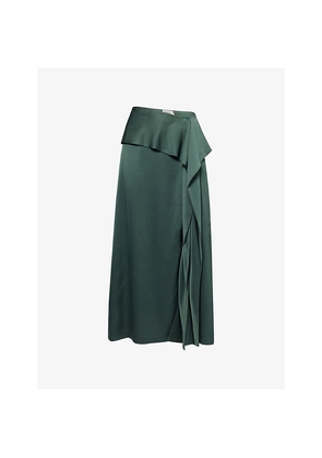 Womens Simkhai Maria Satin Midi Skirt