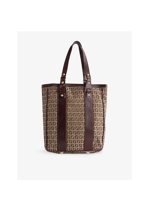 Womens Reselfridges Pre-Loved Fendi Zucchino Canvas Tote Bag